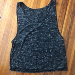 Alo grey razor back tank top